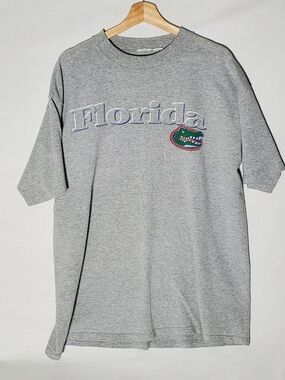 Vintage 90s Y2K Florida Gators Short Sleeve Tee Heavyweight Textured Mens XL XXL